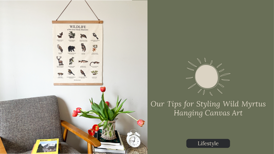 Our Tips for Styling Wild Myrtus Hanging Canvas Art